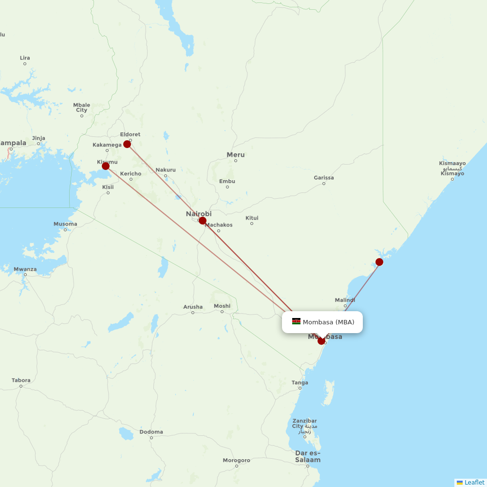 Jambojet Limited at MBA route map