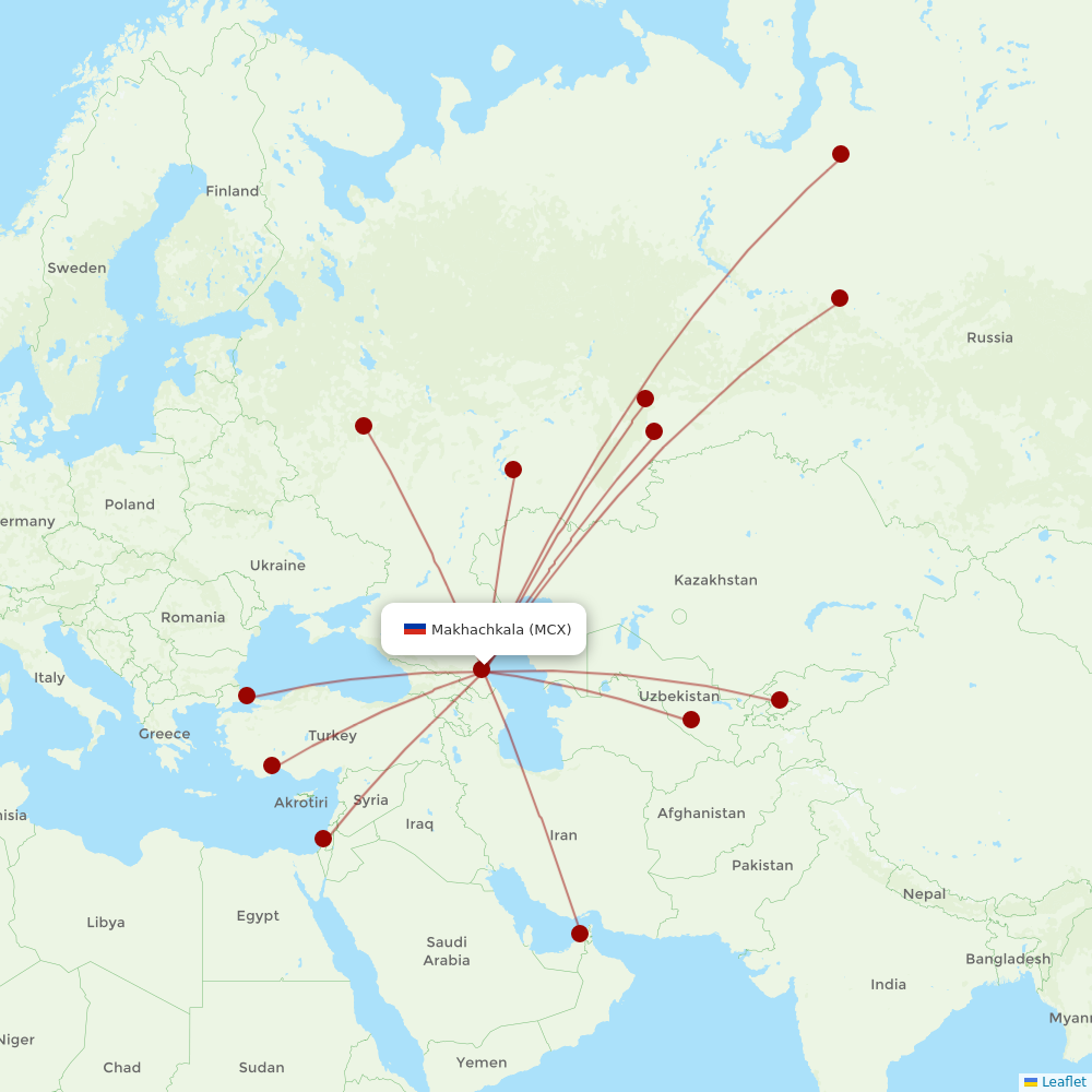 Red Wings at MCX route map