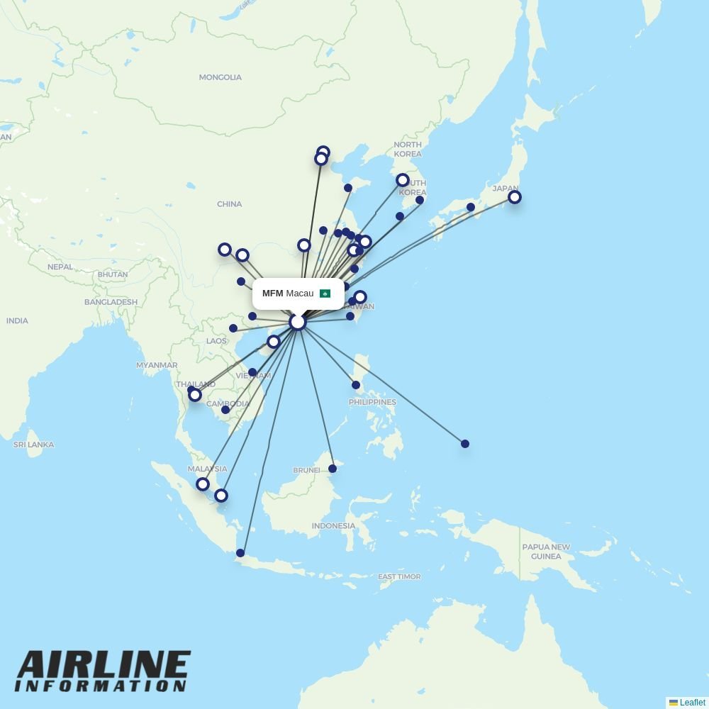 Philippines AirAsia routes from MFM