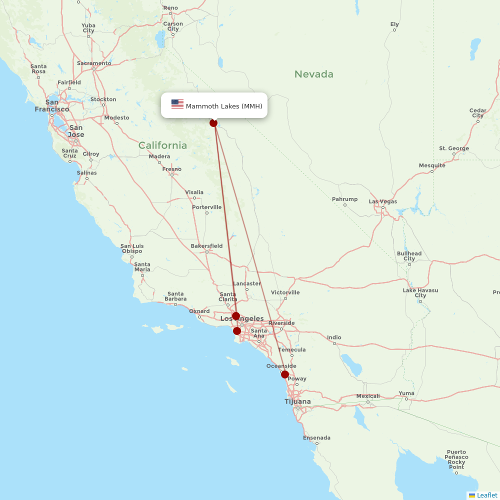 Advanced Air at MMH route map