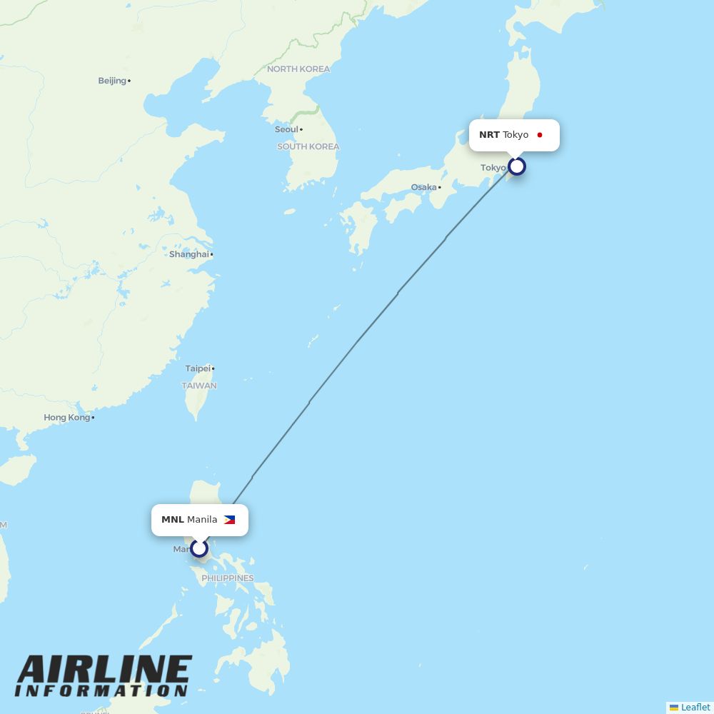 Jetstar Japan routes from MNL