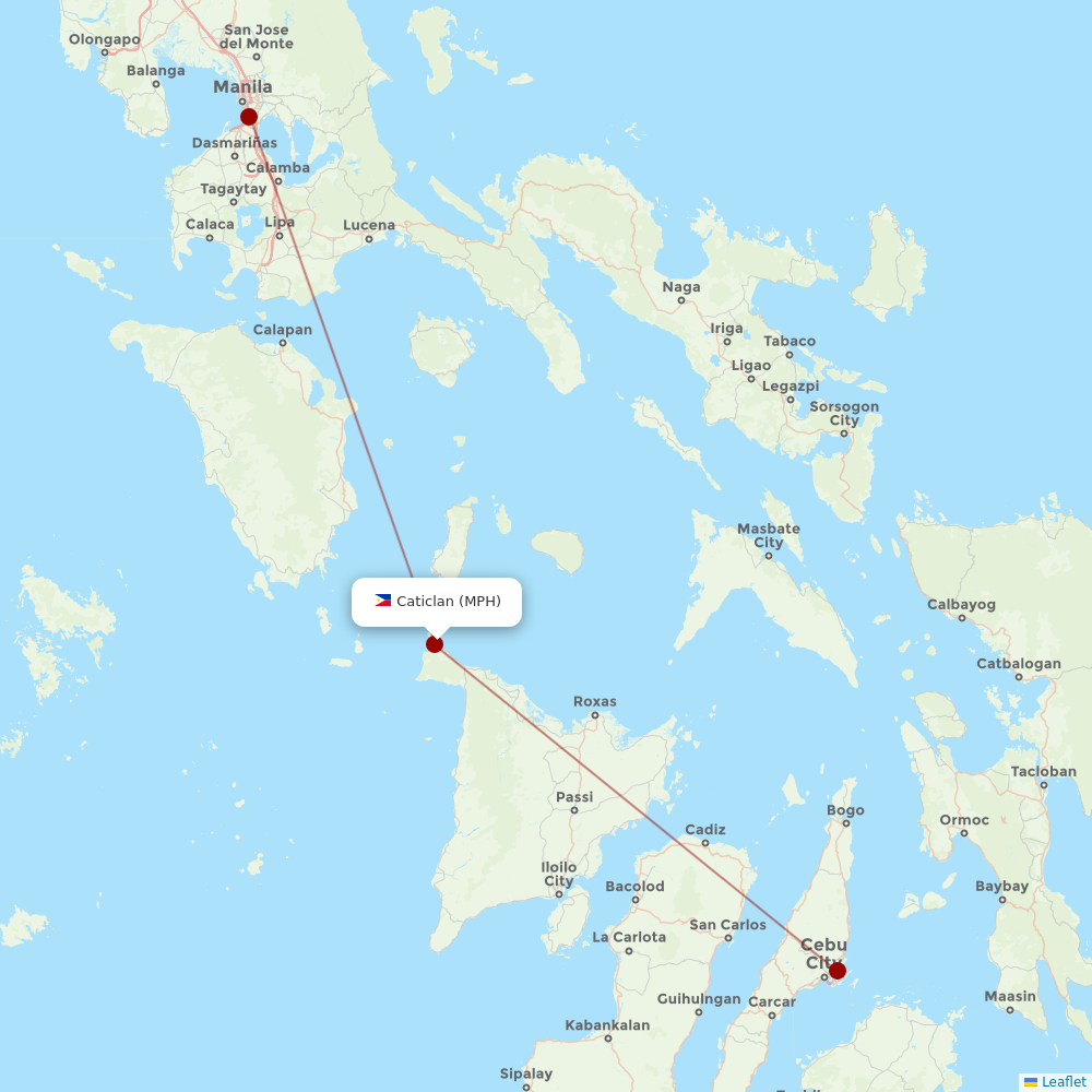 Cebgo at MPH route map