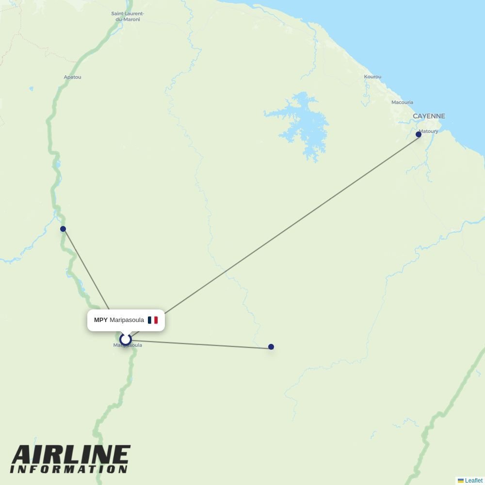 GoAir routes from MPY