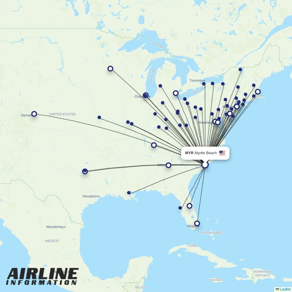 Delta routes from MYR