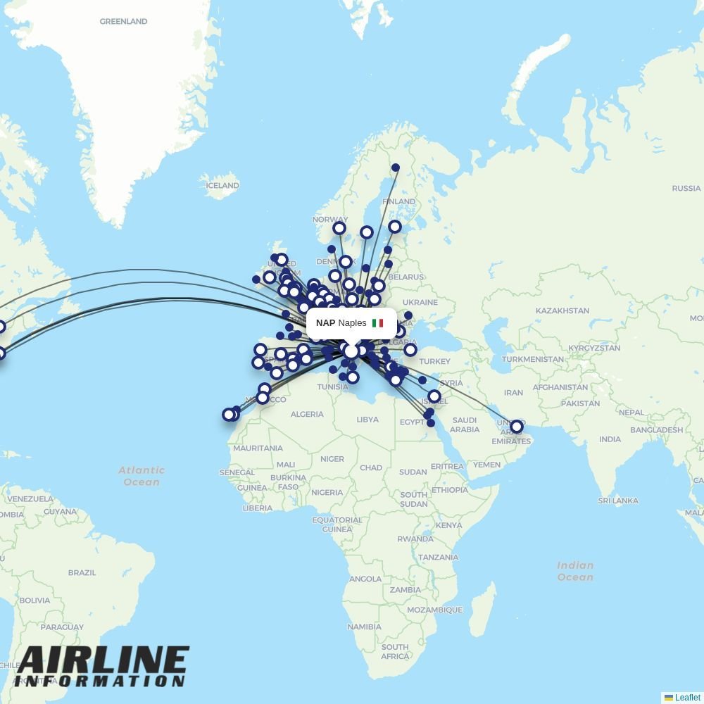 Volotea routes from NAP
