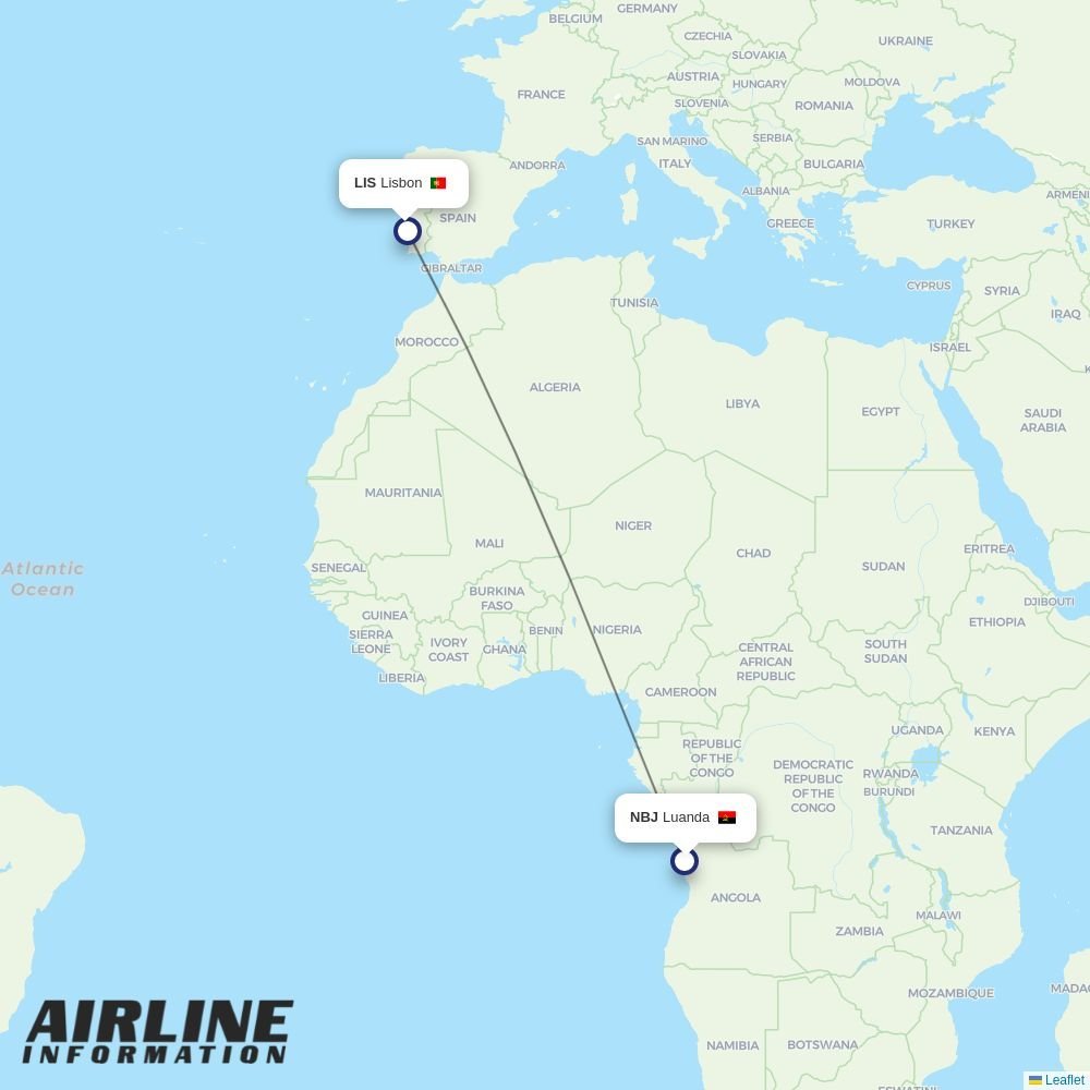 TAP routes from NBJ