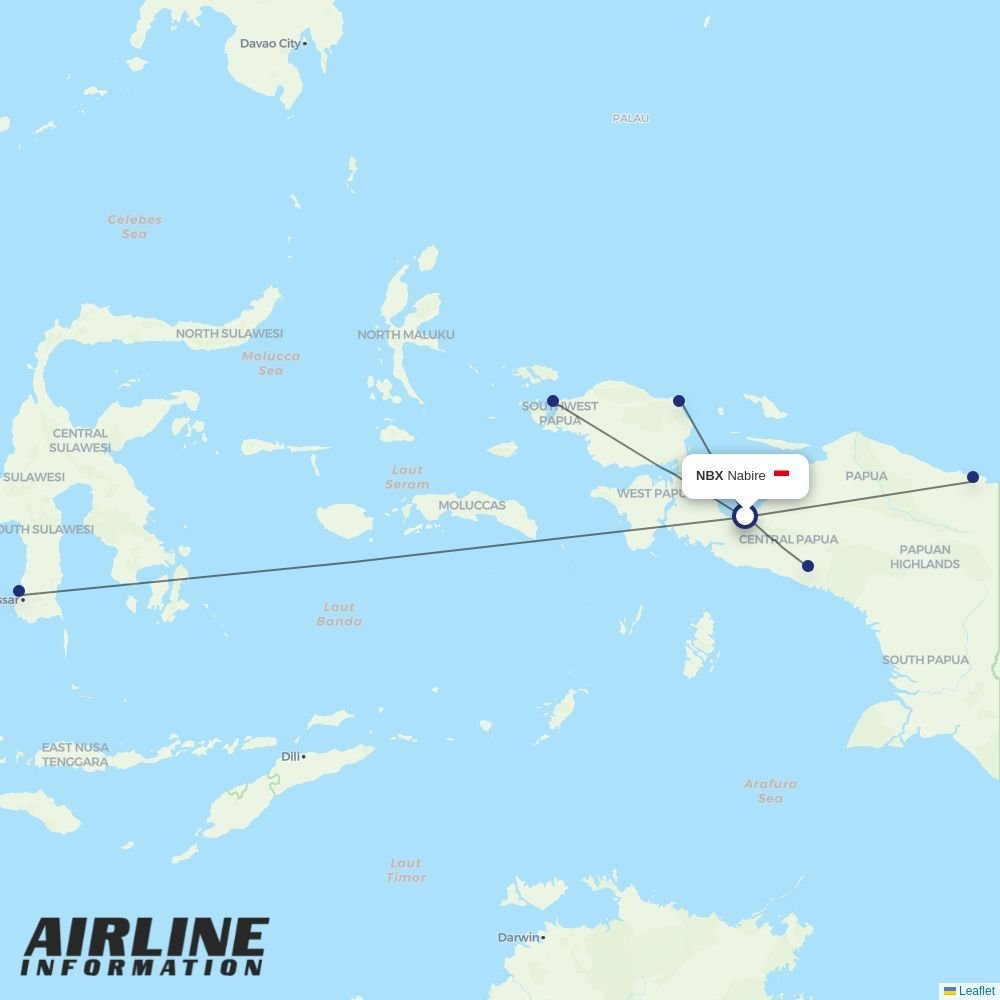 Wings Air routes from NBX