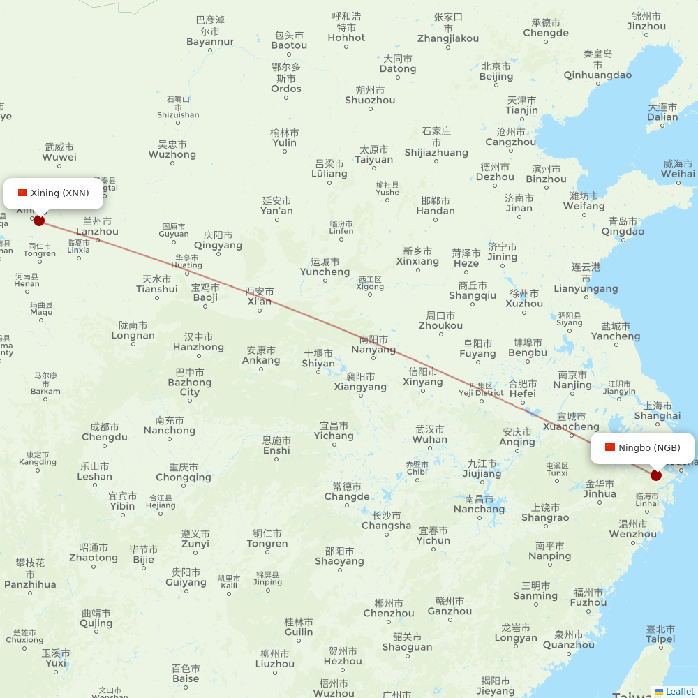 LJ Air at NGB route map