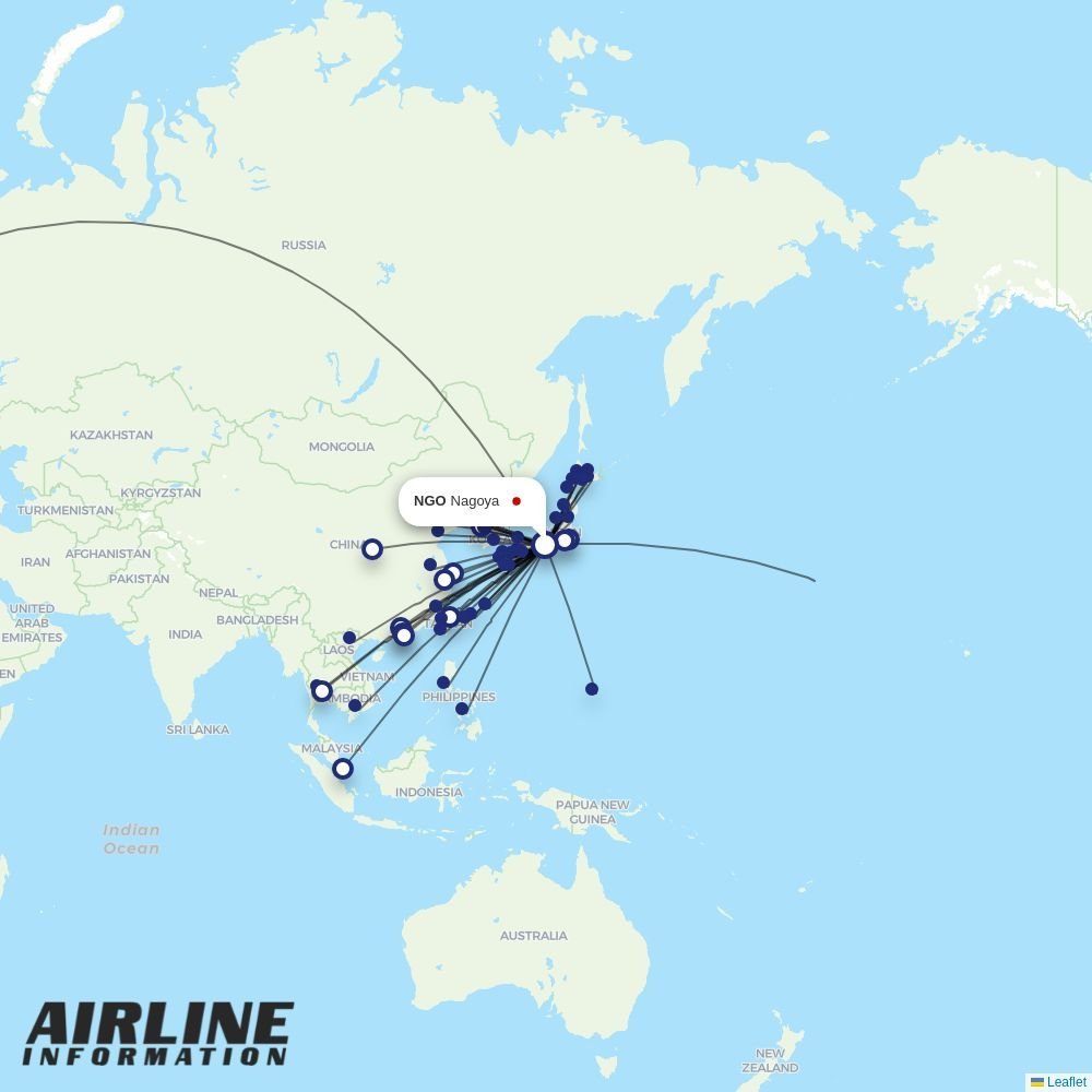 Tigerair Taiwan routes from NGO