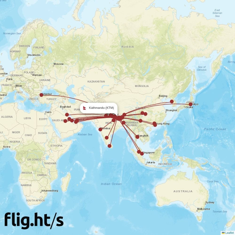 Sichuan Airlines routes from NKG