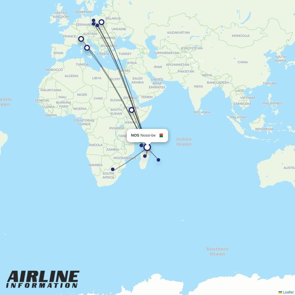 Neos routes from NOS