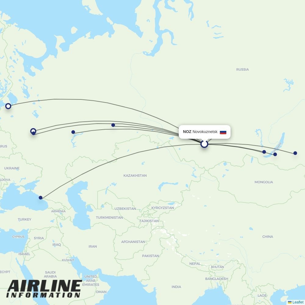 Red Wings routes from NOZ