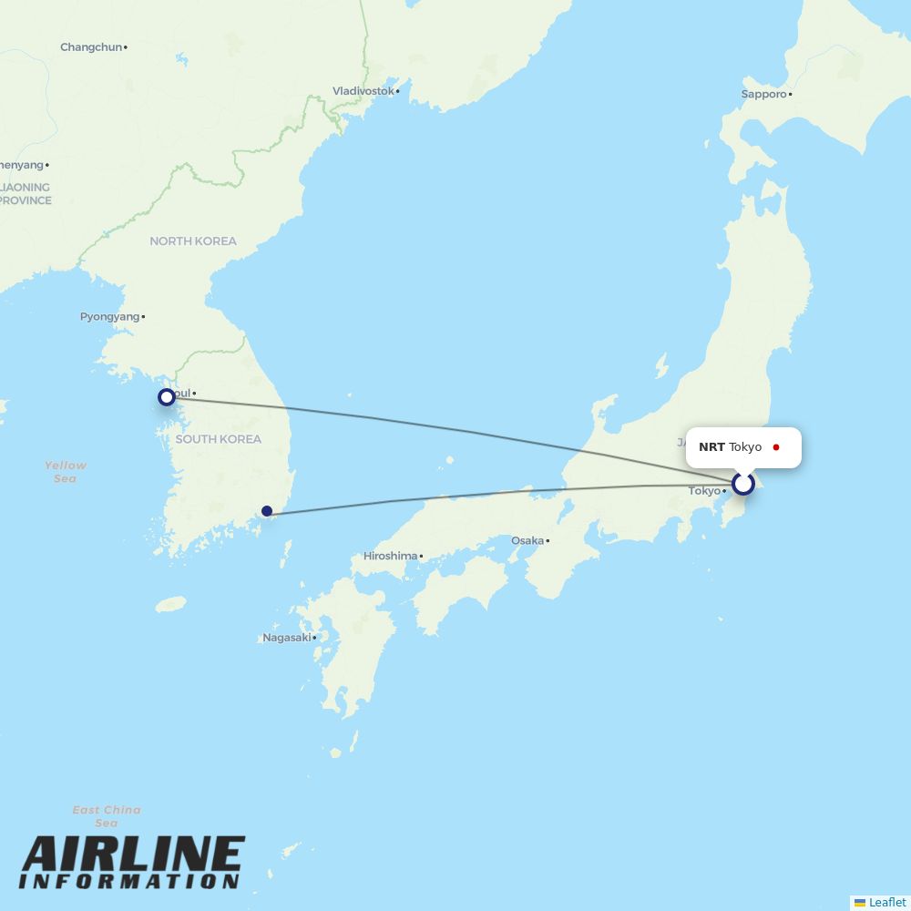 Air Busan routes from NRT