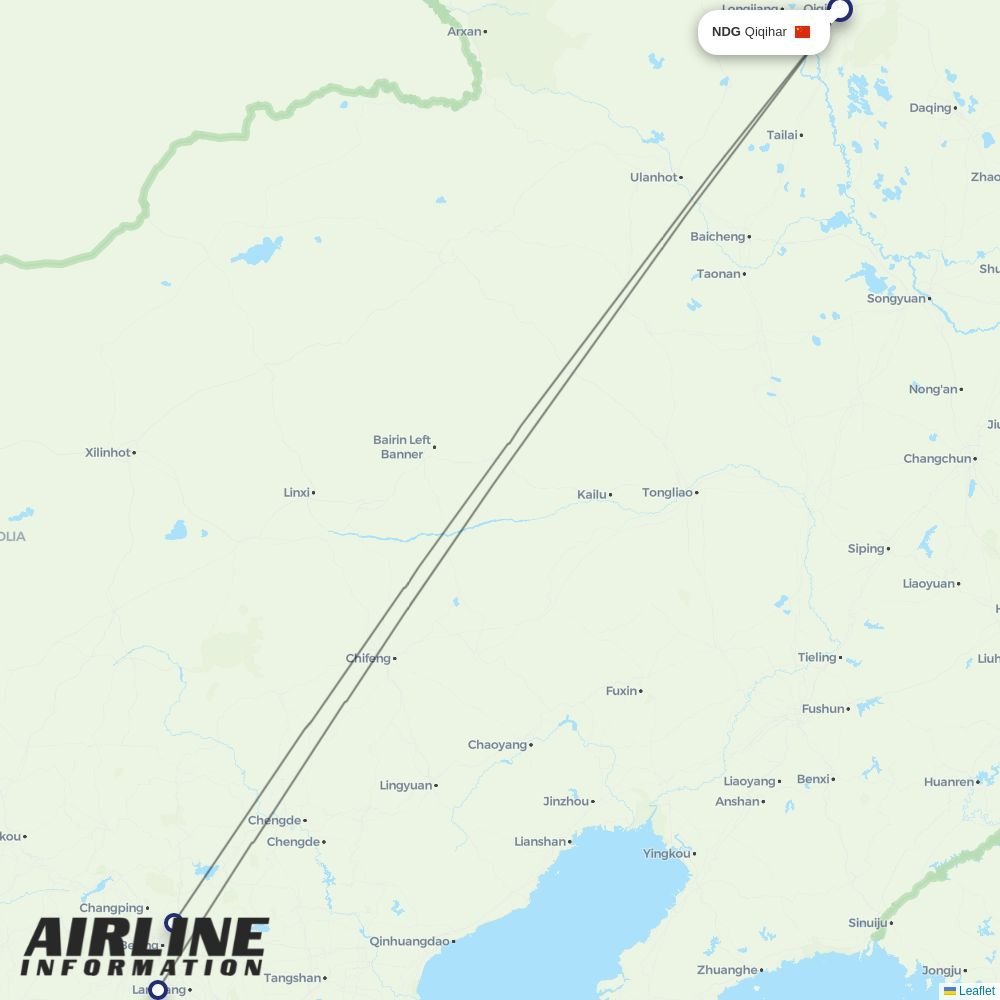 Air China routes from NRT