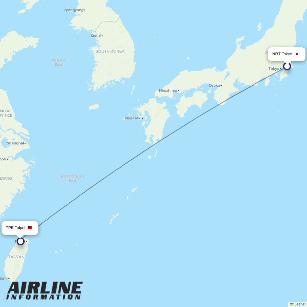 Starlux routes from NRT