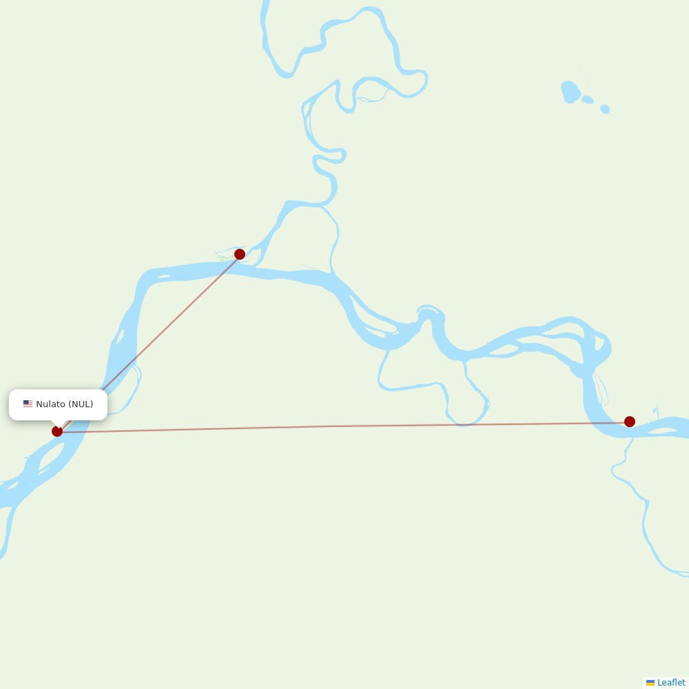 Astral Aviation at NUL route map