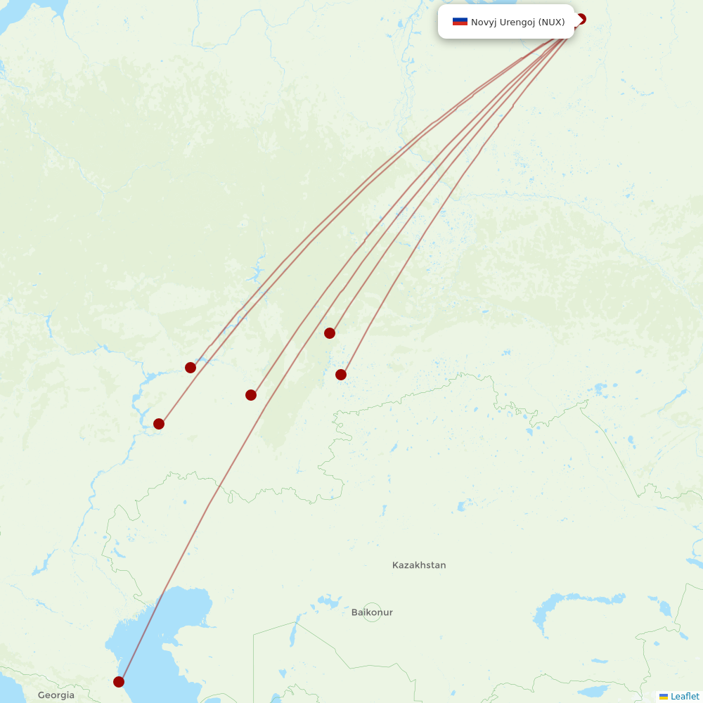 Red Wings at NUX route map