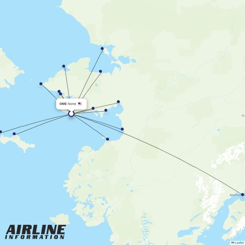 Easy Fly Express routes from OME