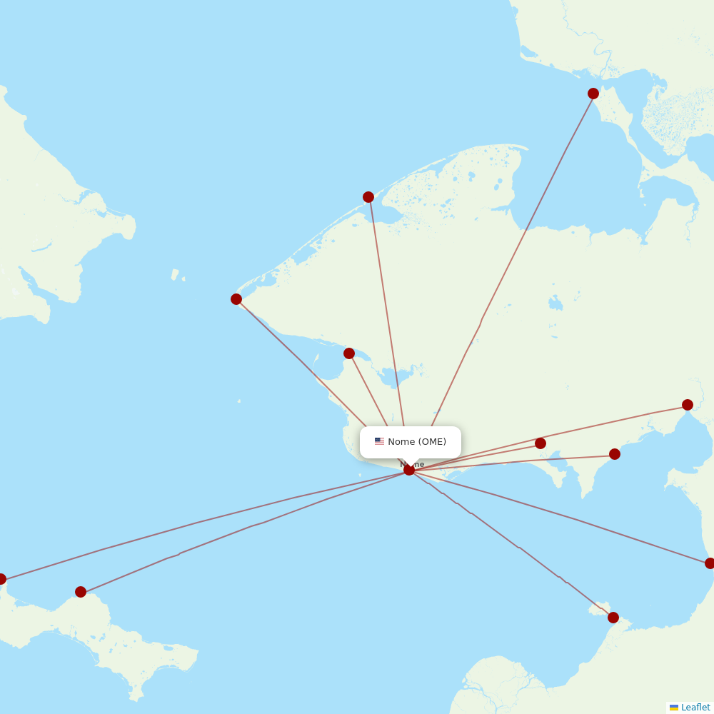 Easy Fly Express at OME route map