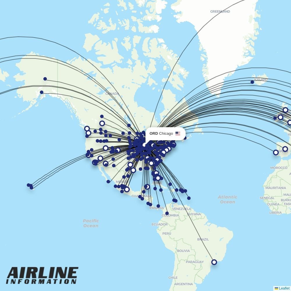 Viva routes from ORD