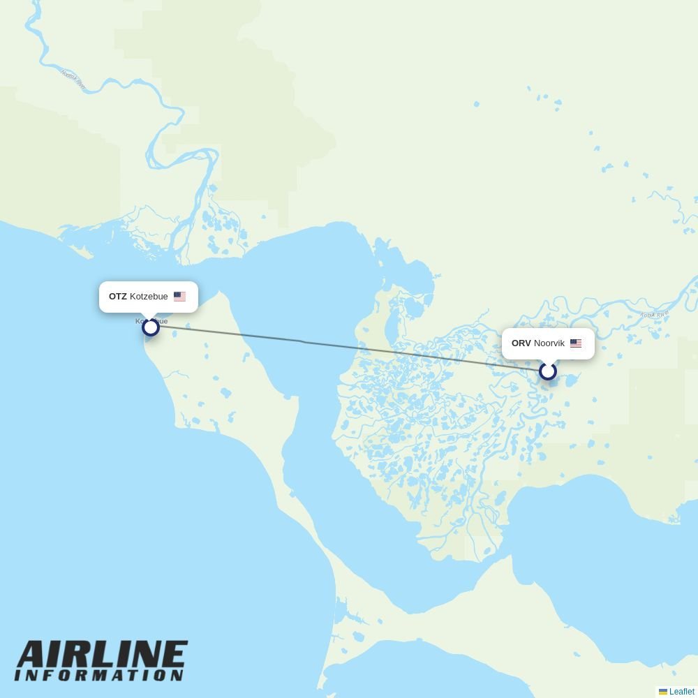 Easy Fly Express routes from ORV