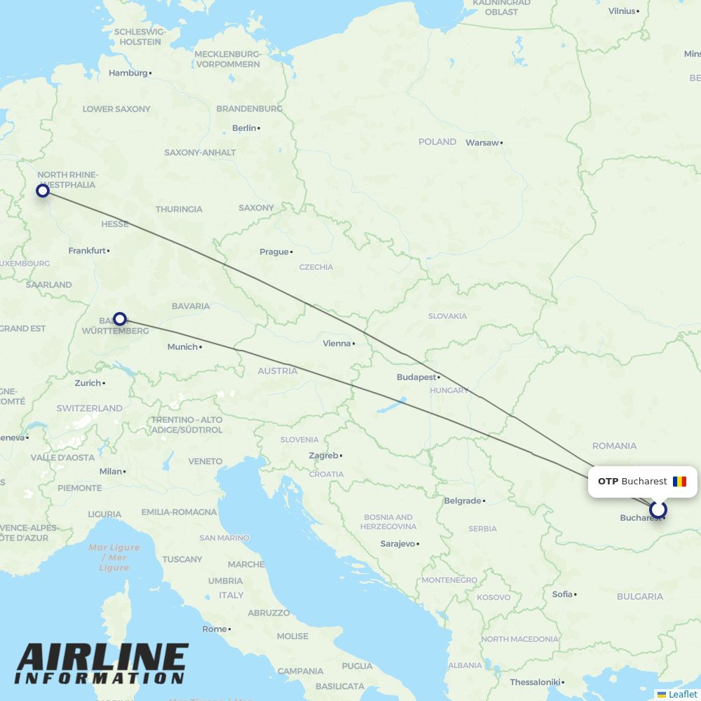 Eurowings routes from OTP