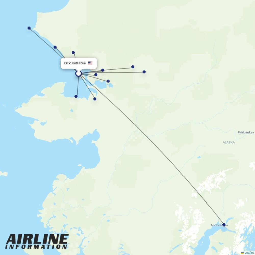 Easy Fly Express routes from OTZ
