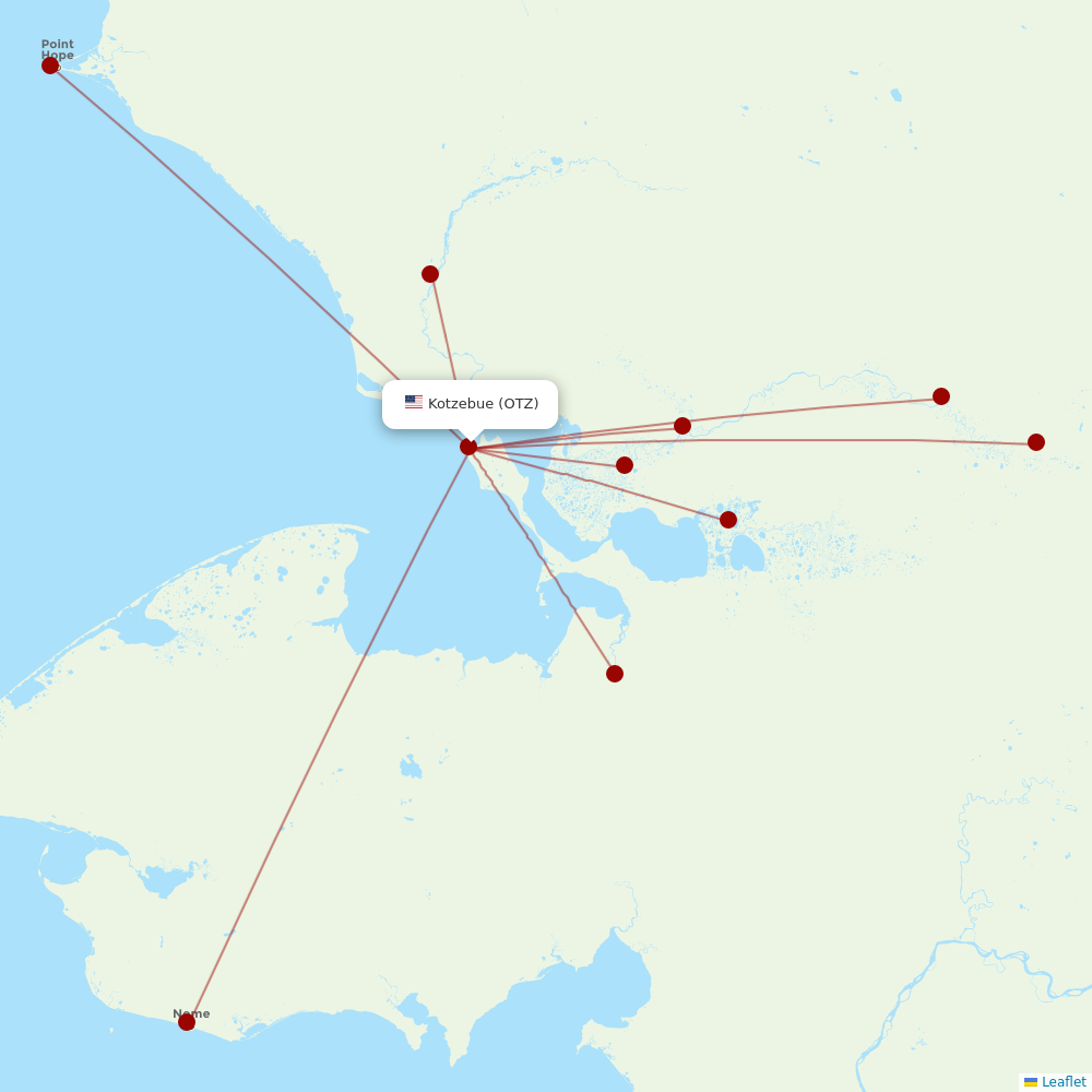 Easy Fly Express at OTZ route map