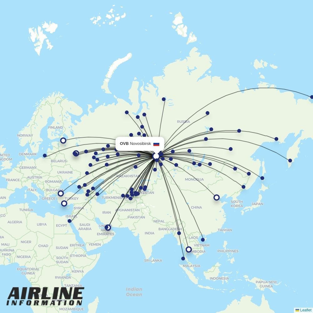 Alrosa routes from OVB