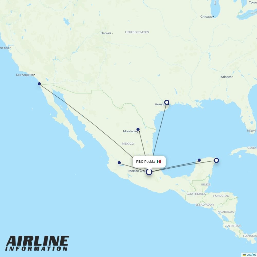 Viva routes from PBC