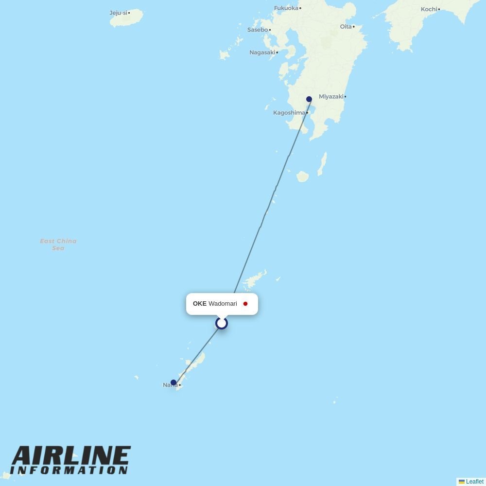 ANA routes from PEK