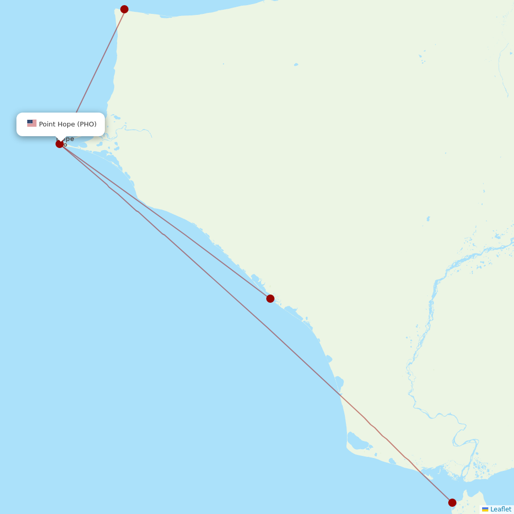 Easy Fly Express at PHO route map