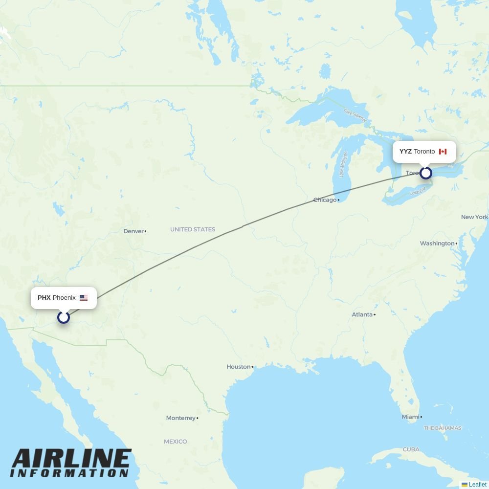 Porter routes from PHX
