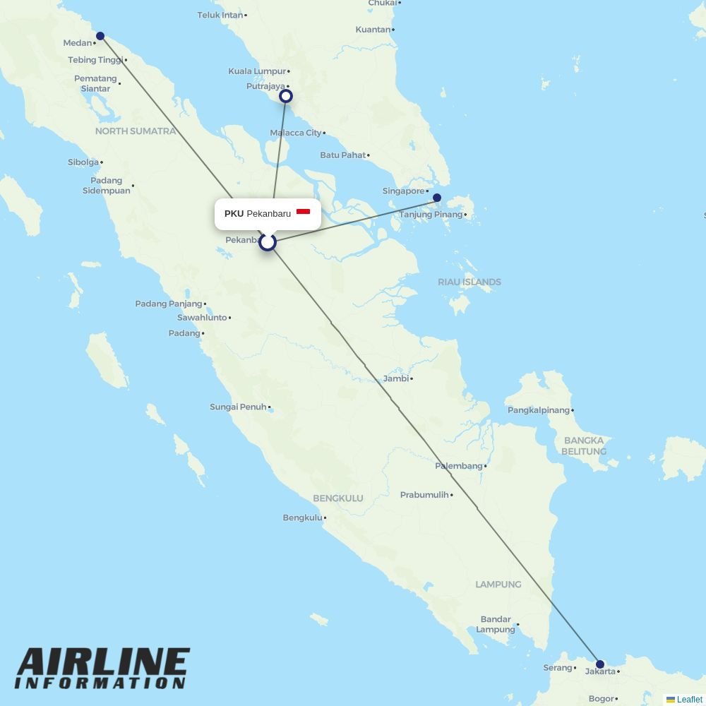 Super Air Jet routes from PKU