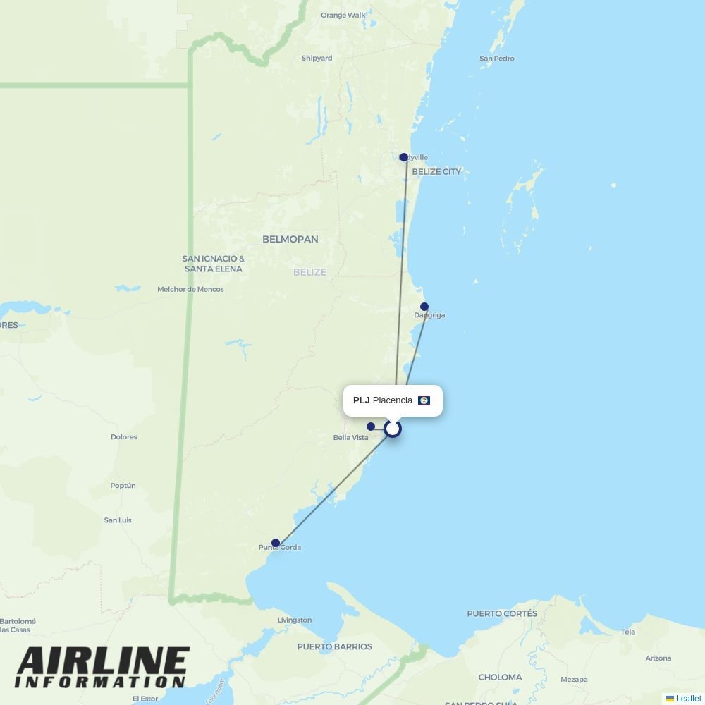 MIA routes from PLJ