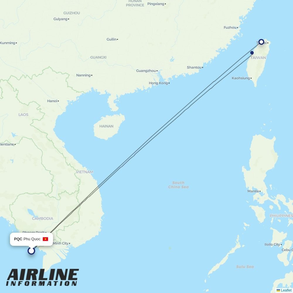 Starlux routes from PQC