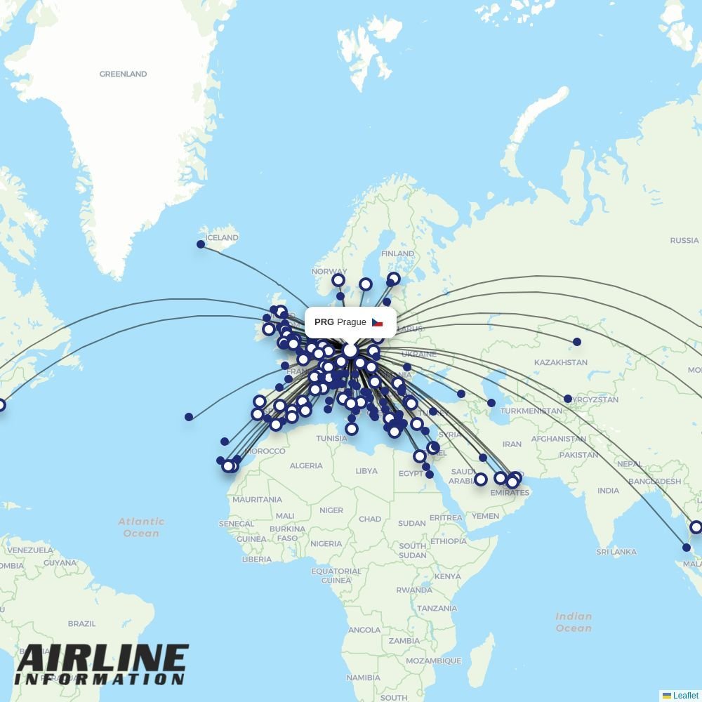 Neos routes from PRG