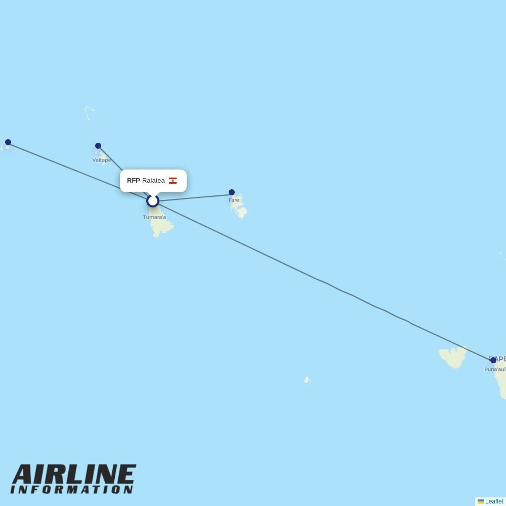 Air Tahiti routes from RFP