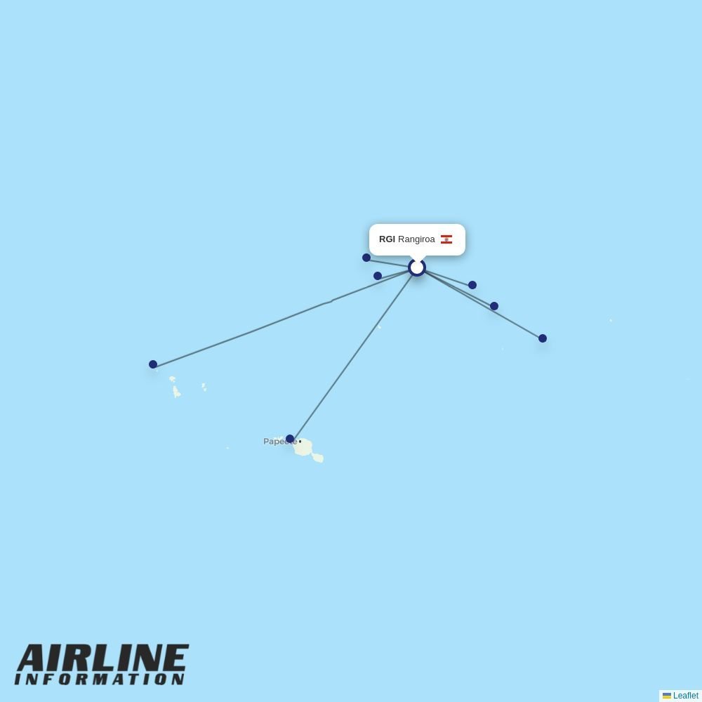 Air Tahiti routes from RGI