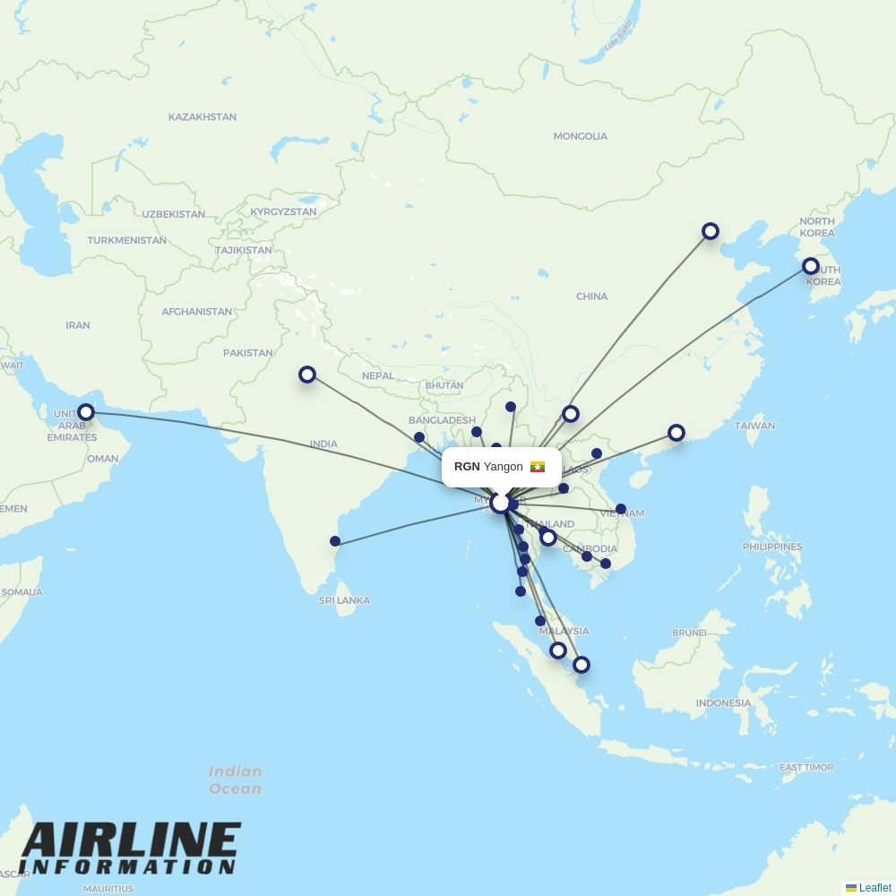Germania routes from RGN