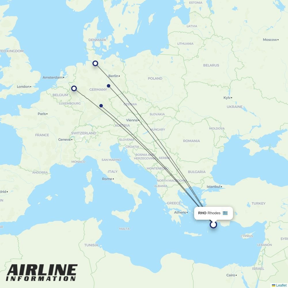 Marabu routes from RHO