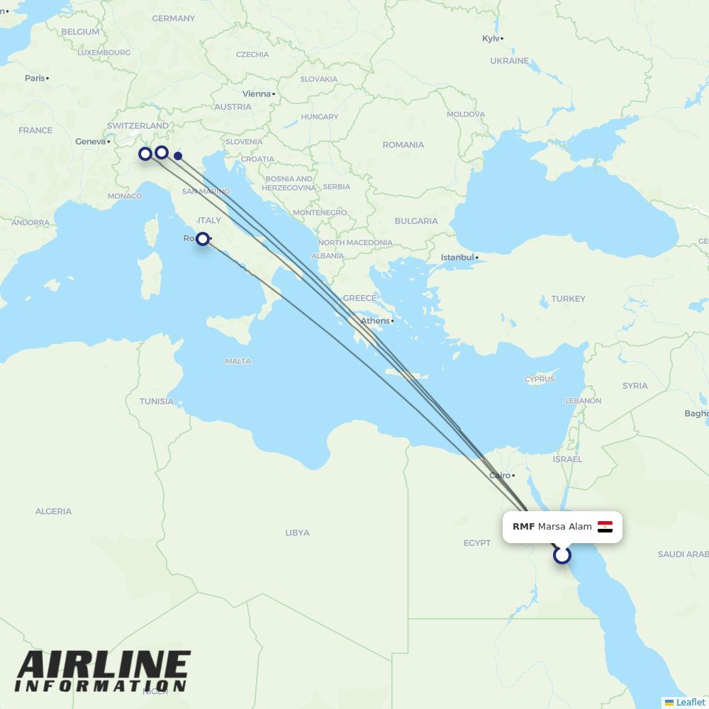 AlbaStar routes from RMF