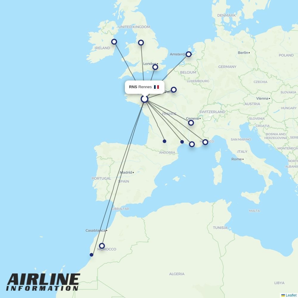 Volotea routes from RNS