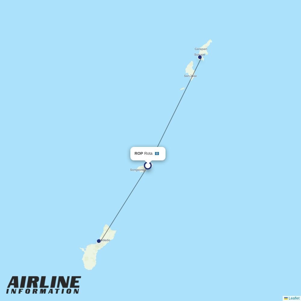 SAPSAN Airline routes from ROP