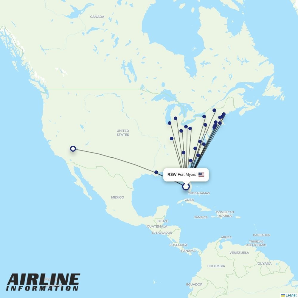 Breeze routes from RSW