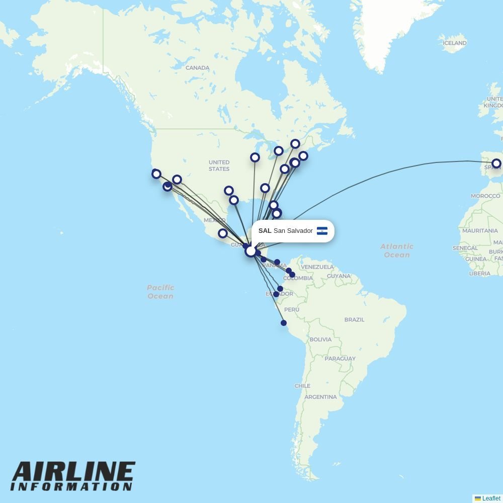 Frontier routes from SAL