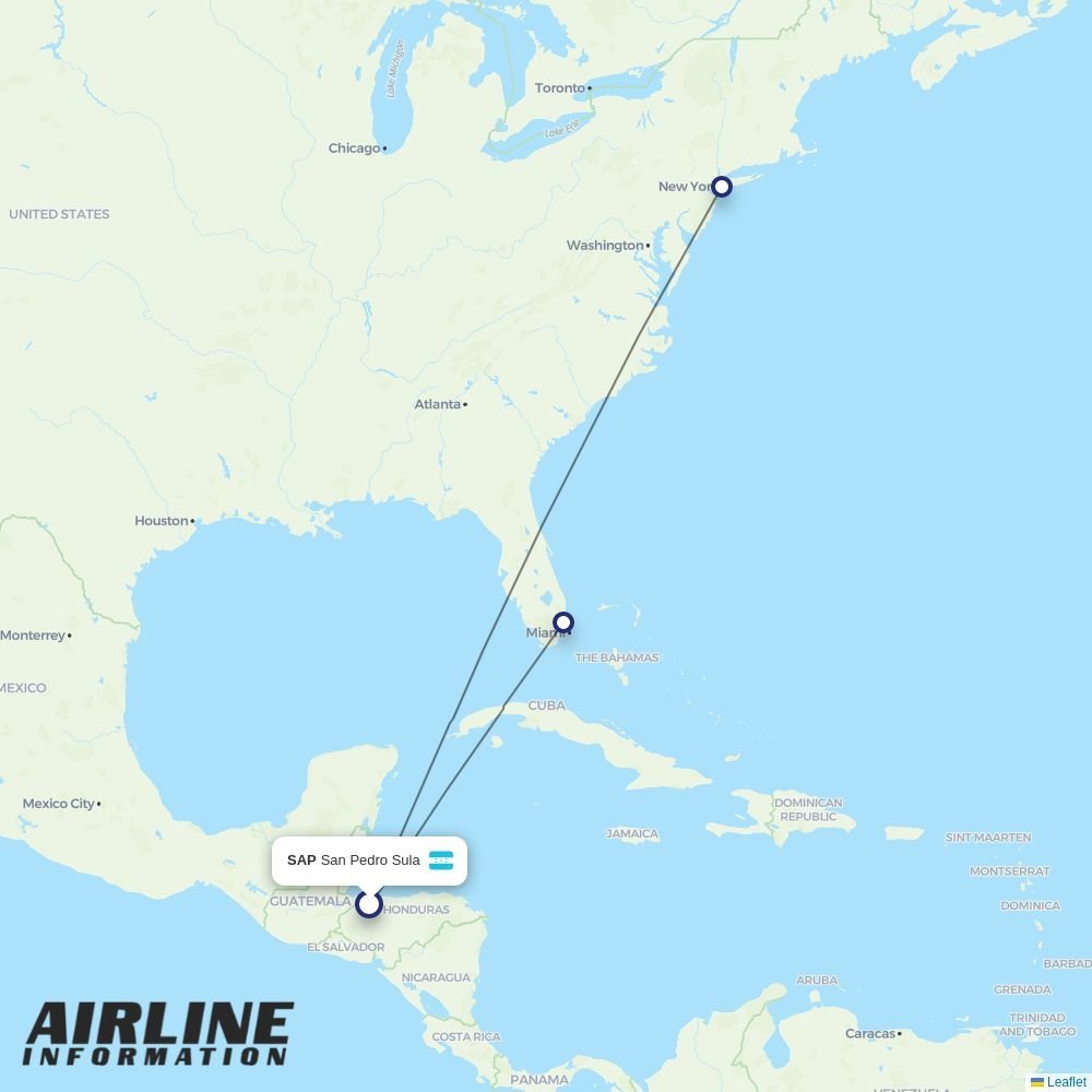 JetBlue routes from SAP