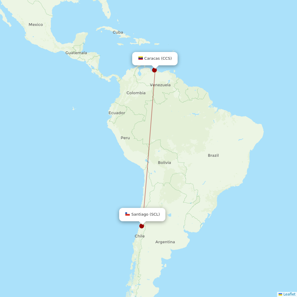 DHL Aviation EEMEA at SCL route map