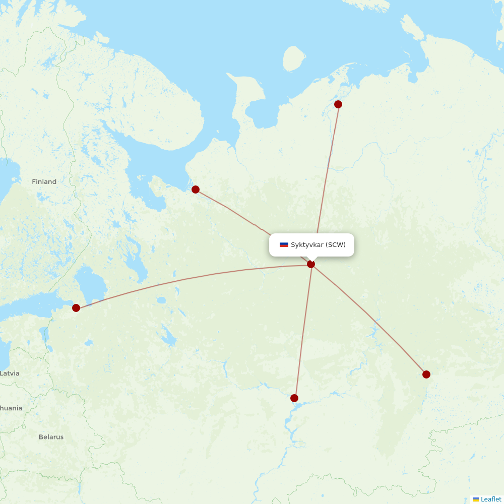 RusLine (Duplicate) at SCW route map