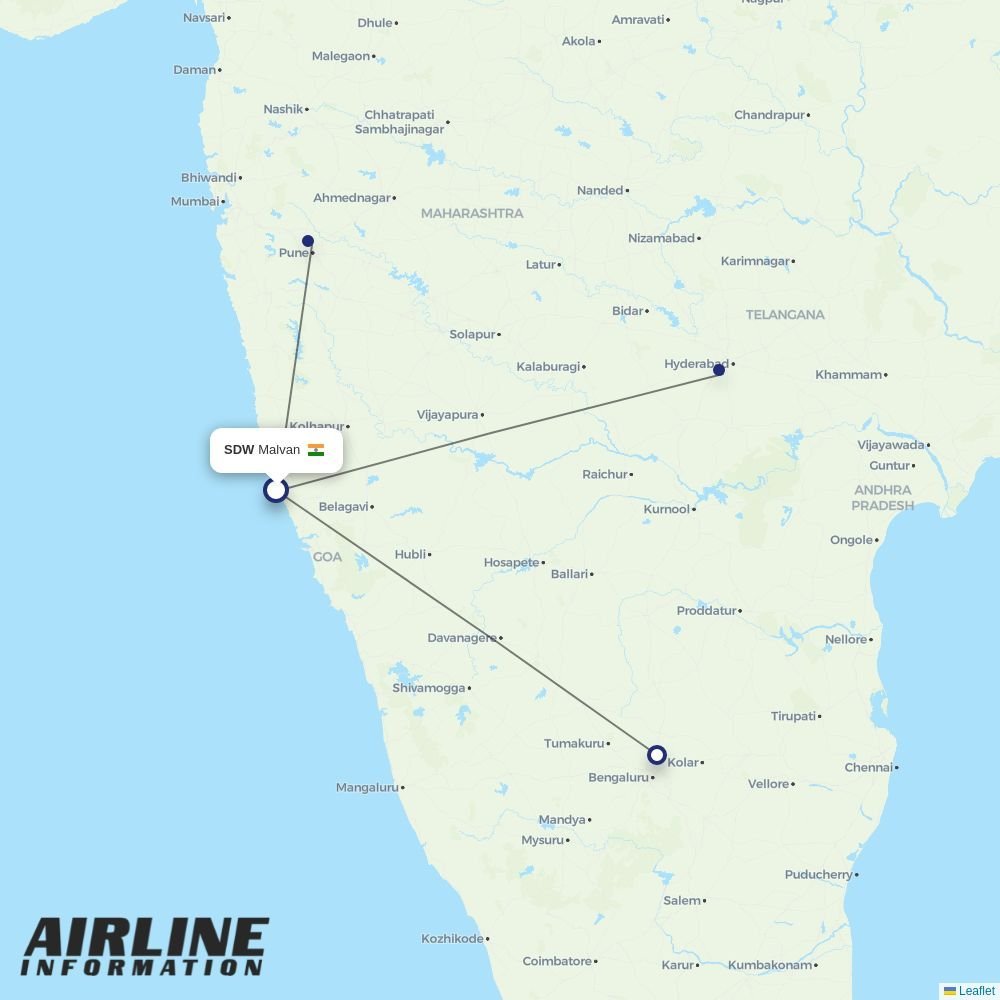 Fly91 routes from SDW